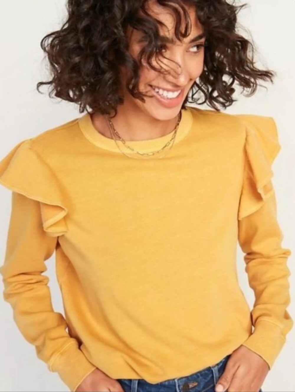 Old Navy Flutter Sleeve Top Sz XL